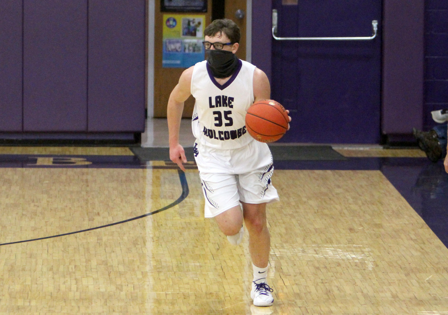 Winter at Lake Holcombe boys basketball 1-5-21